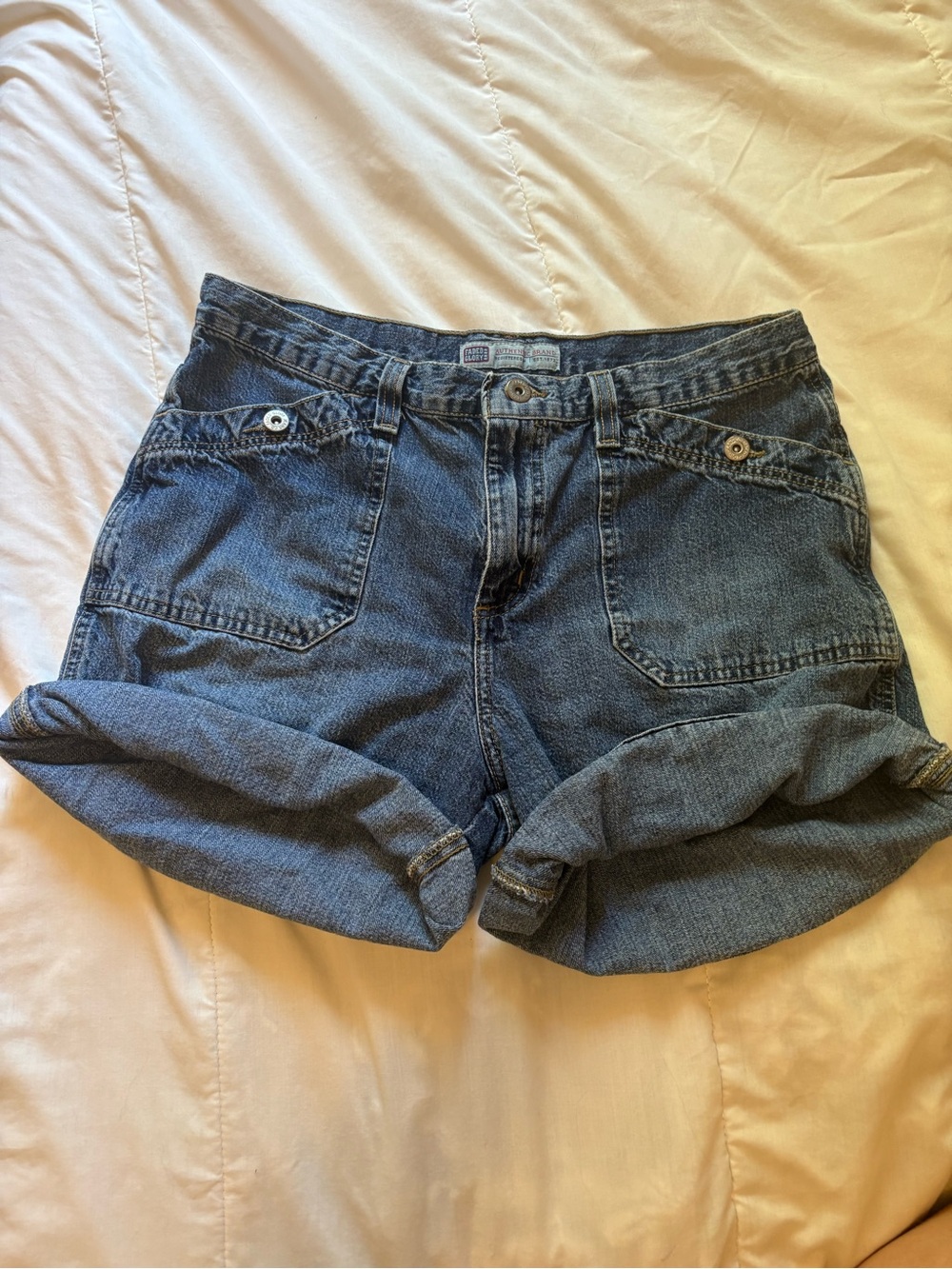 Faded Glory Dark Blue Denim Jean Shorts - Picture 3 of 5